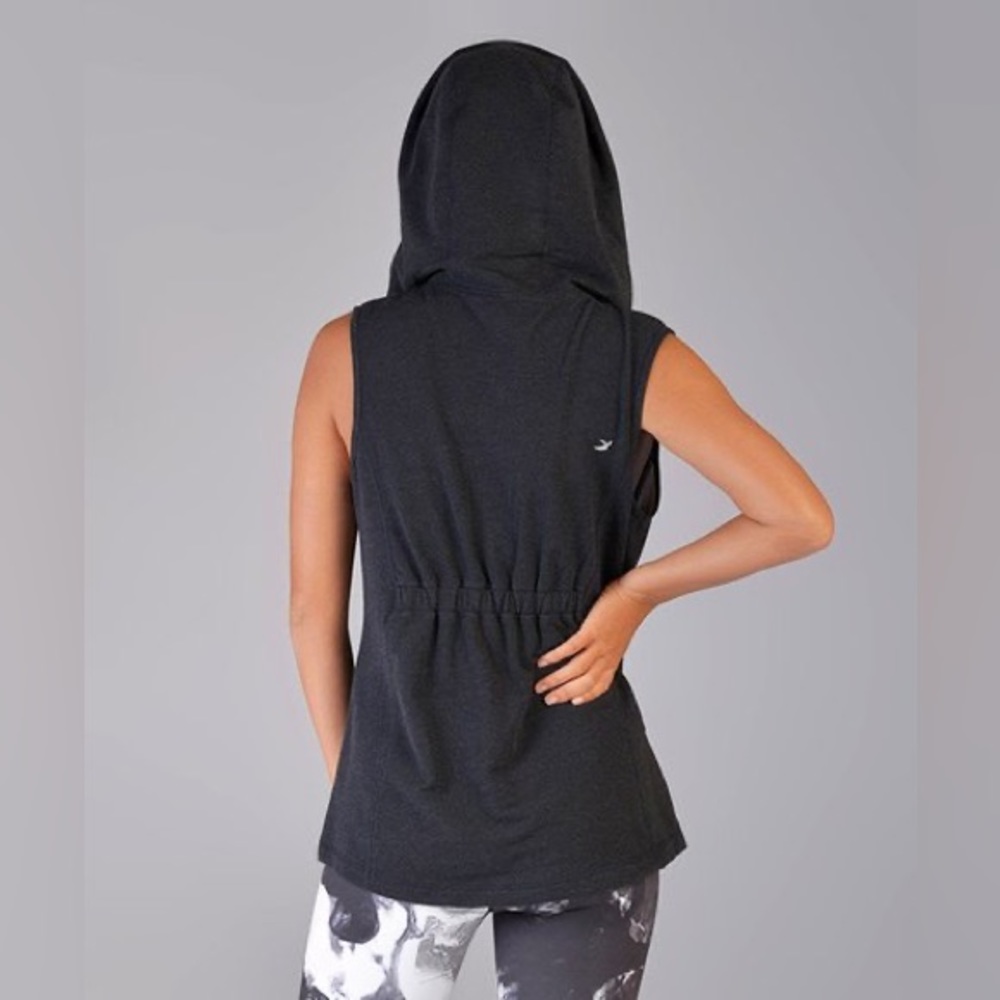 🔻NWOT Glyder Black Moxie Hooded Zip-Up Vest Size Large - Picture 2 of 13